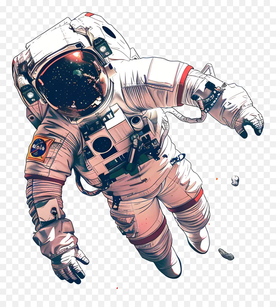 Astronauta En El Espacio，Astronauta PNG