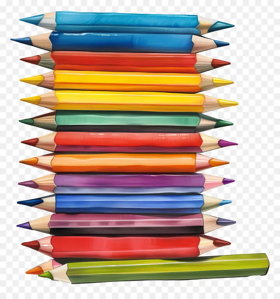 Lápices De Colores，Lápices Coloridos PNG