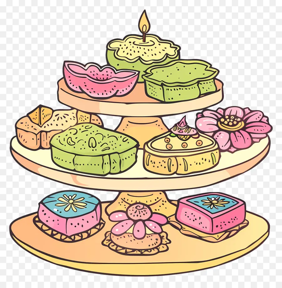 Dulces De Diwali，Soporte De Pastel Múltiple PNG