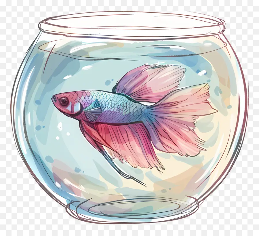 Los Peces Betta，Pecera PNG