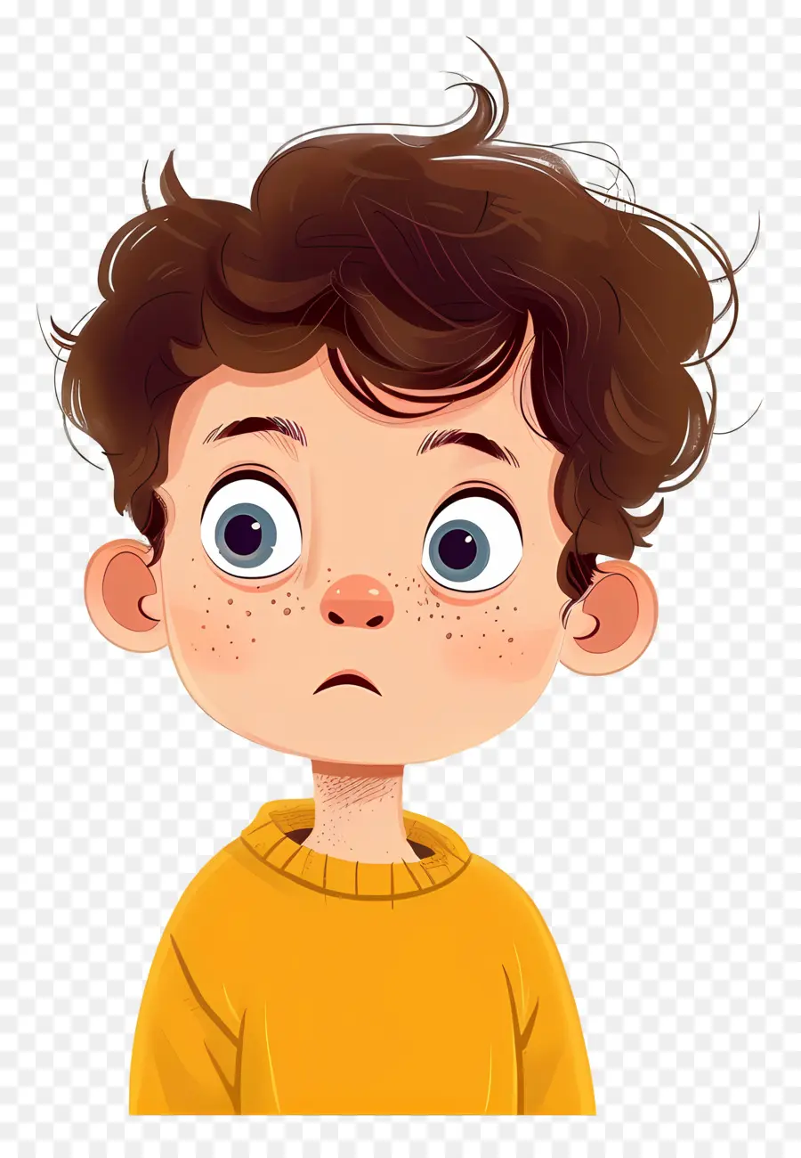 Curioso Niño De Jardín De Infantes，Personaje De Dibujos Animados PNG