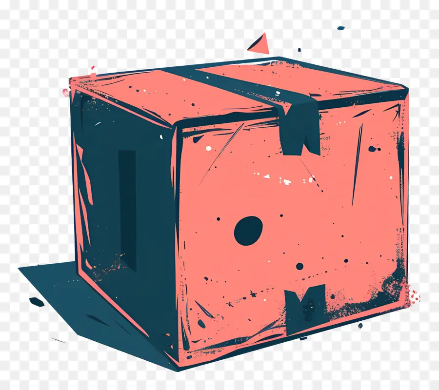 Caja De Envío，De La Vendimia PNG