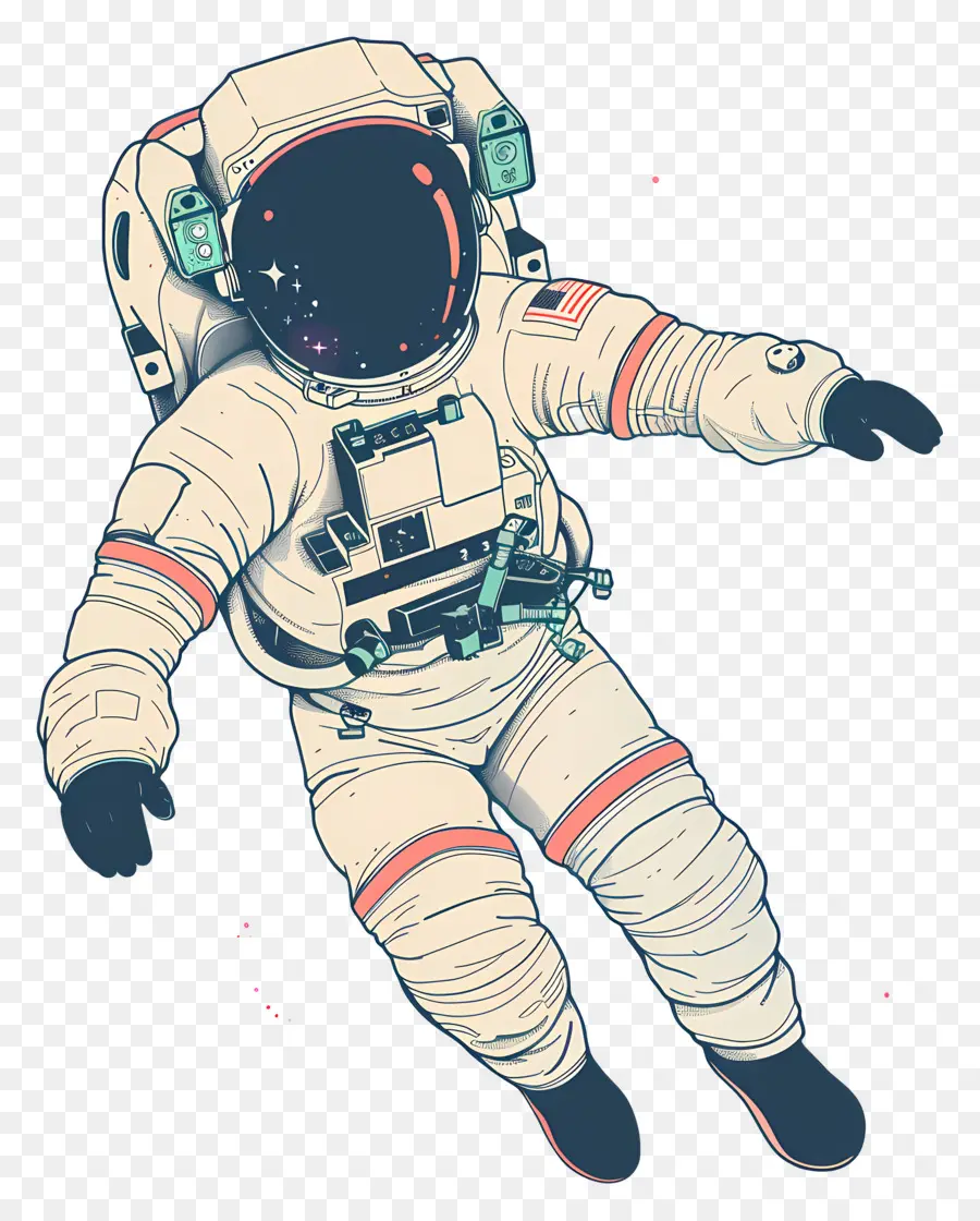 Astronauta En El Espacio，Astronauta PNG