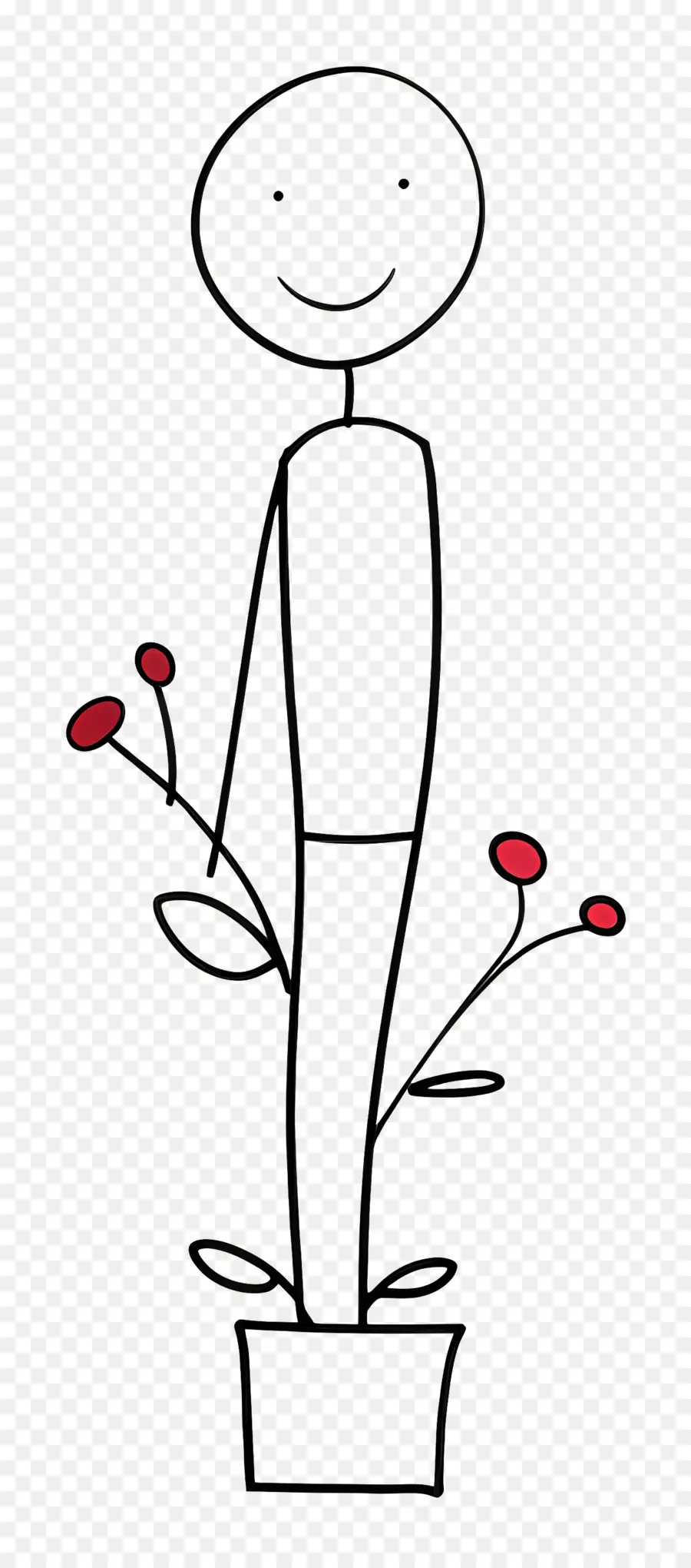 Stickman，Florero PNG