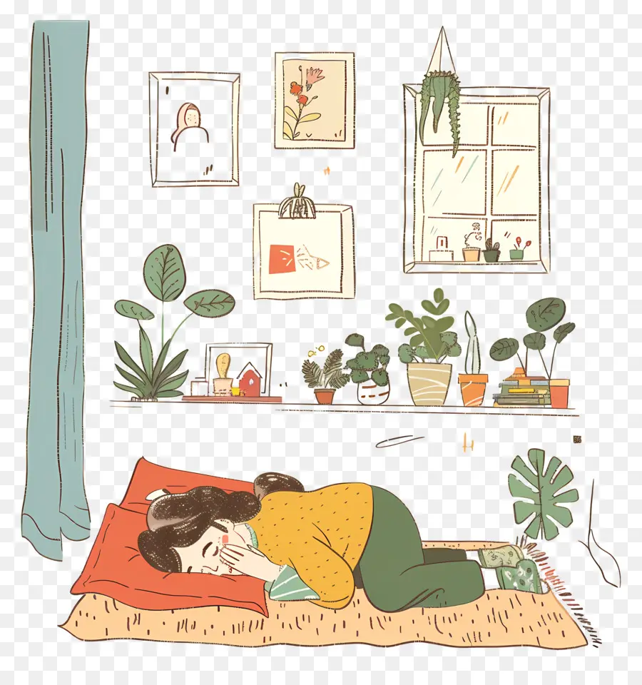 Mujer Durmiendo，Dormir PNG