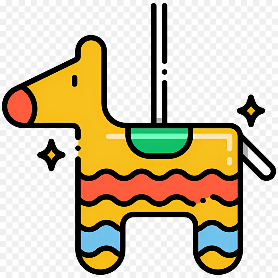 Piñata，De Dibujos Animados De Burro PNG