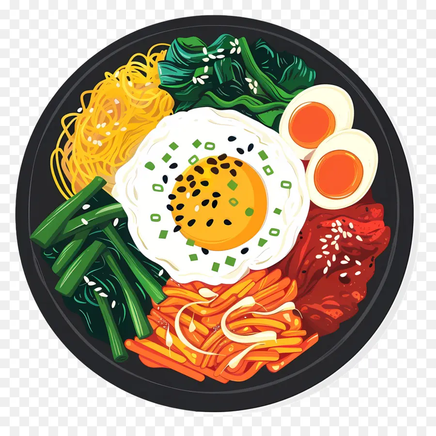 Corea Bibimbap，La Comida Coreana PNG