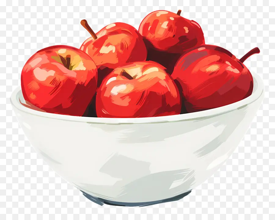 Cuenco De Manzanas，Las Manzanas Rojas PNG