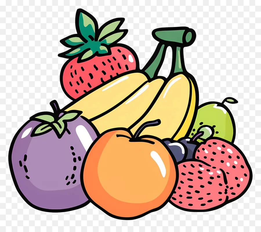 Frutas，El Banano PNG