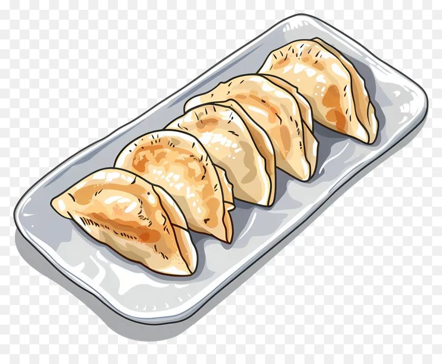 Gyoza Japonés，Empanadillas Al Vapor PNG