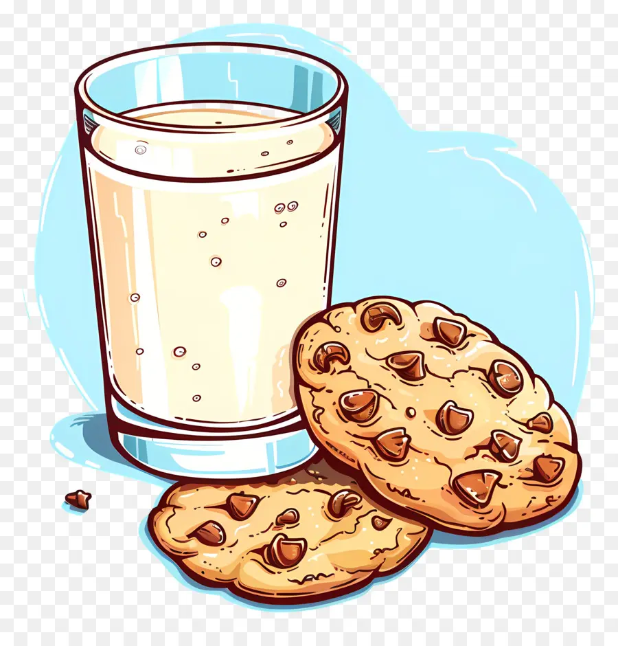 Galletas Y Leche，La Leche Y Las Galletas PNG