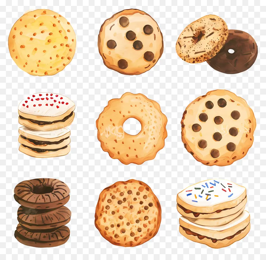 Las Cookies，Viruta Del Chocolate PNG