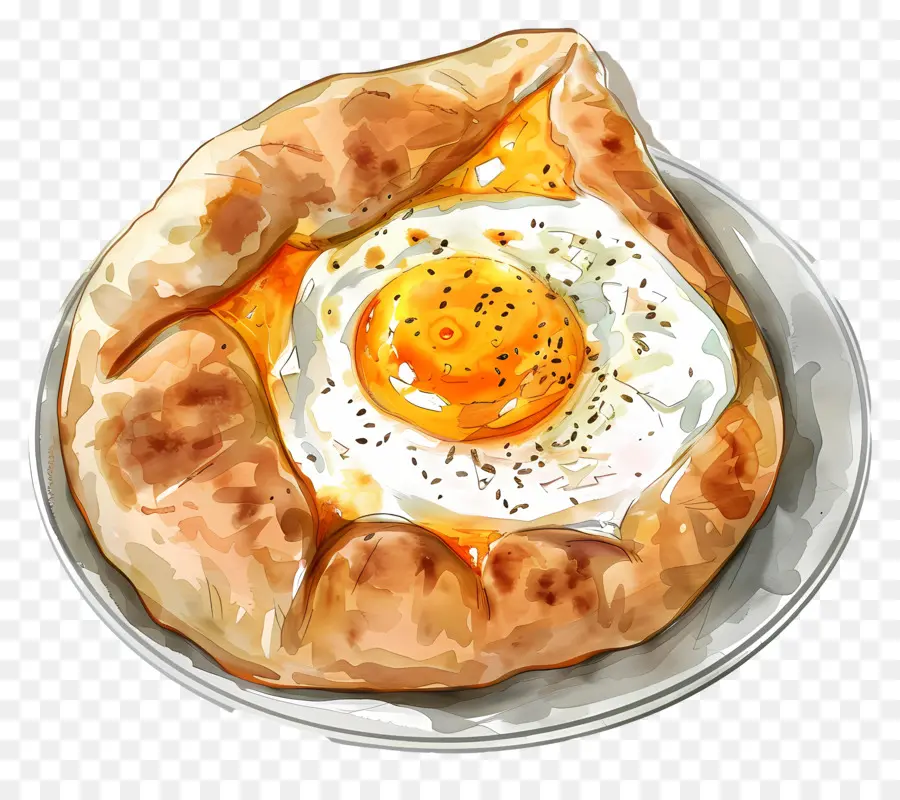 Acharuli Khachapuri，Masa De Huevo PNG