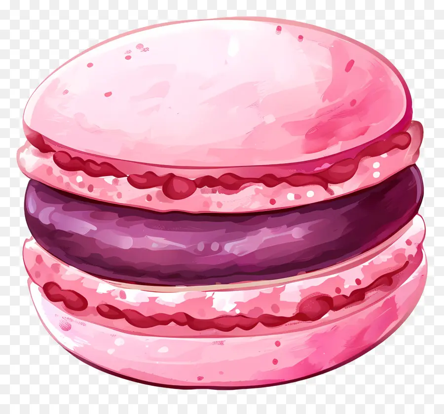 Macaroon，Macarrón Rosa PNG