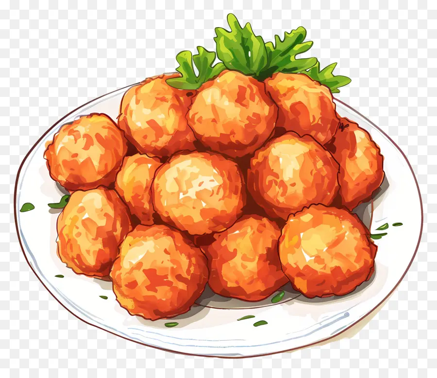 Bolas De Pollo，Fried Potatoes PNG