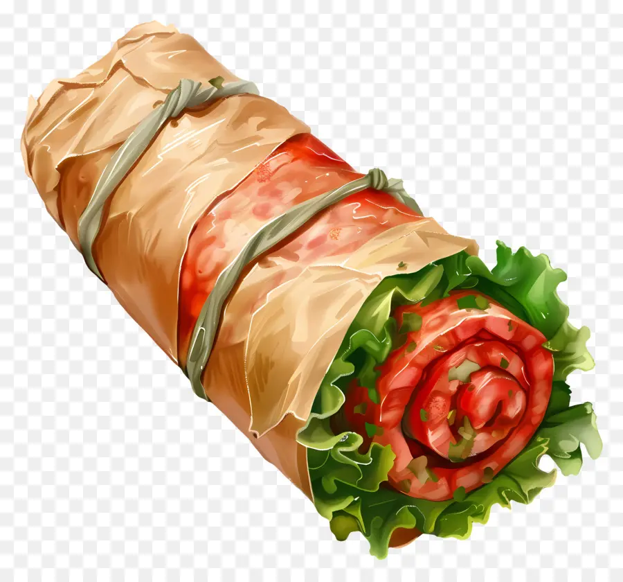 Salchicha Envuelta，Burrito PNG