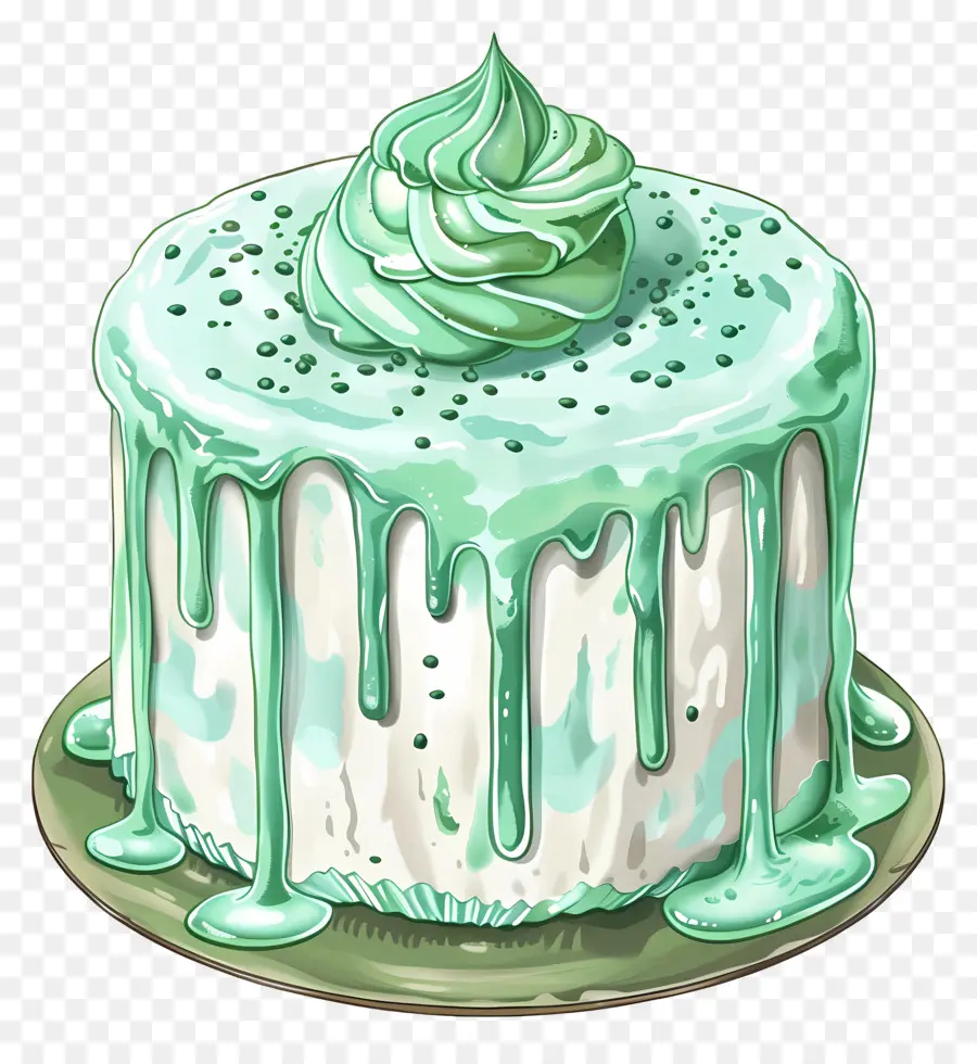 Pastel Fresco De Menta，Pastel PNG