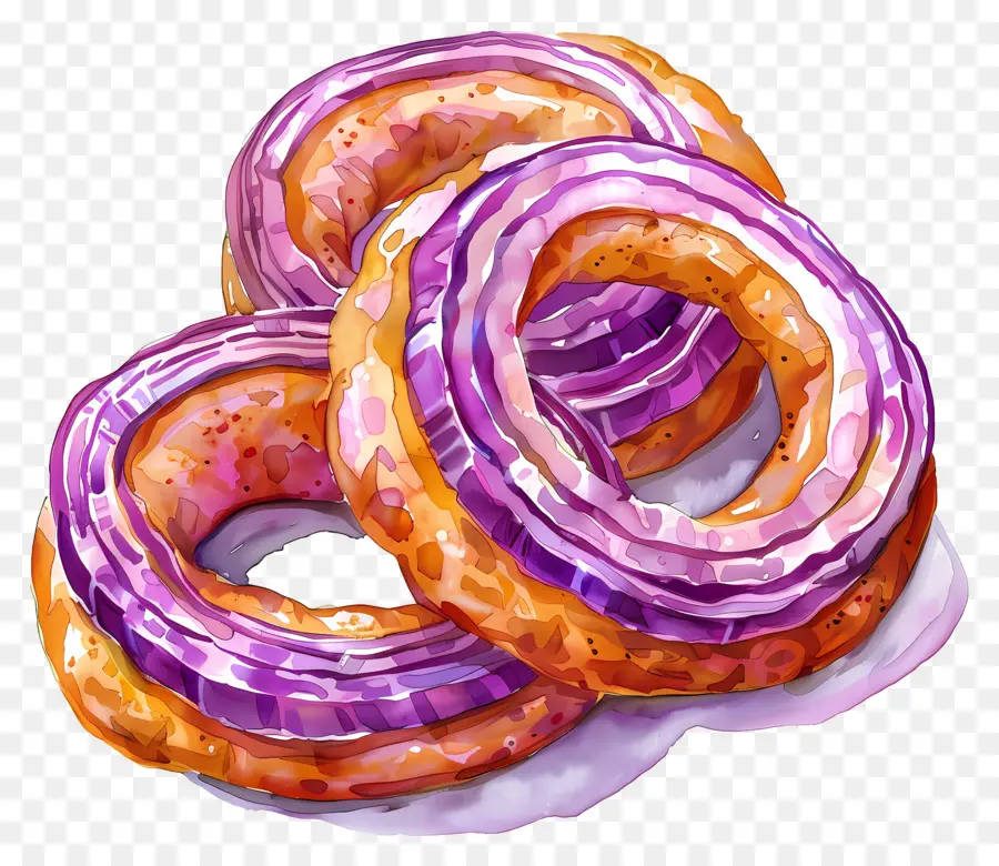 Los Anillos De Cebolla，Donuts PNG