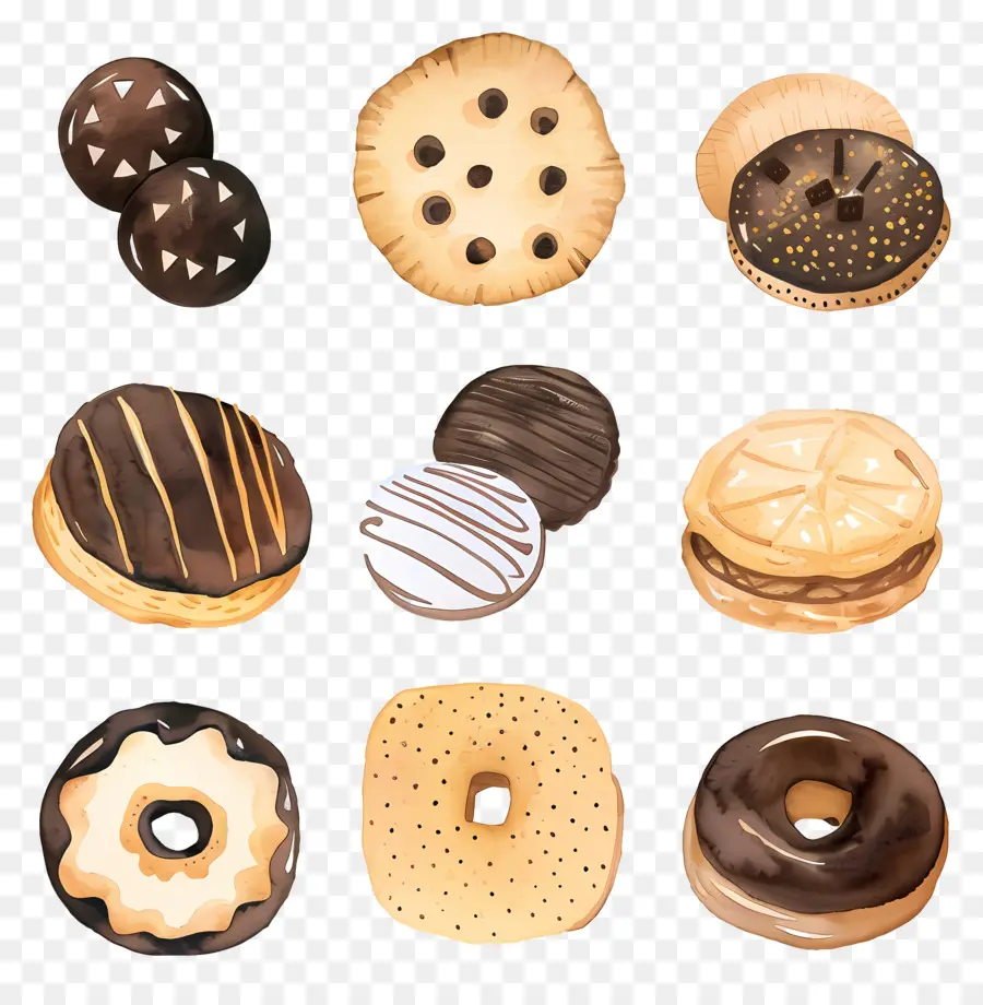 Las Cookies，Galletas Con Chispas De Chocolate PNG