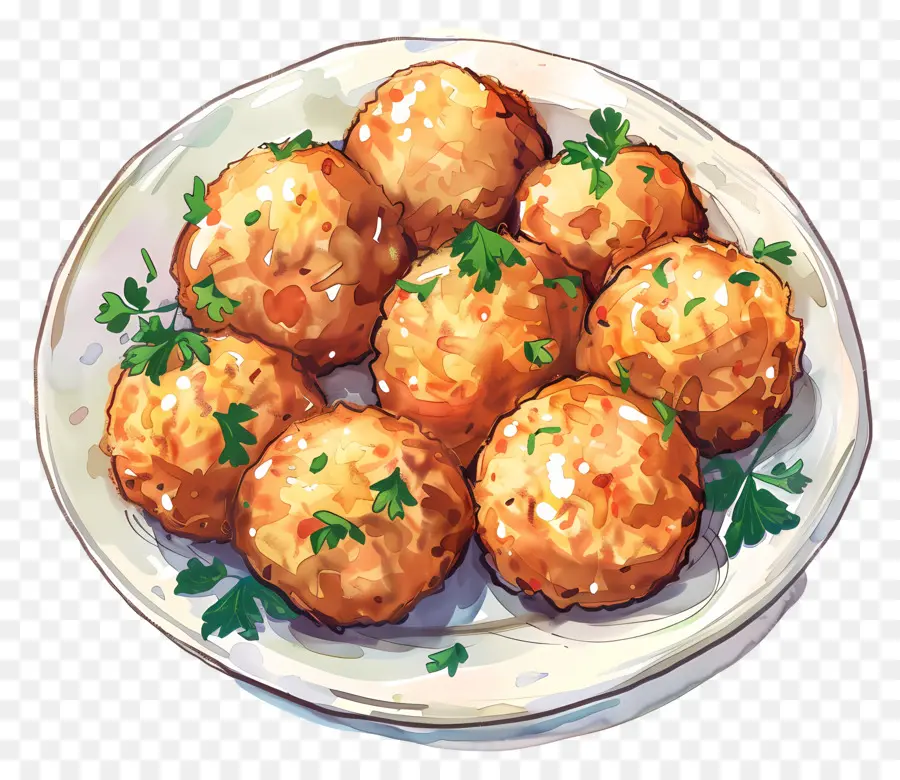 Bolas De Pollo，Frito Las Albóndigas PNG