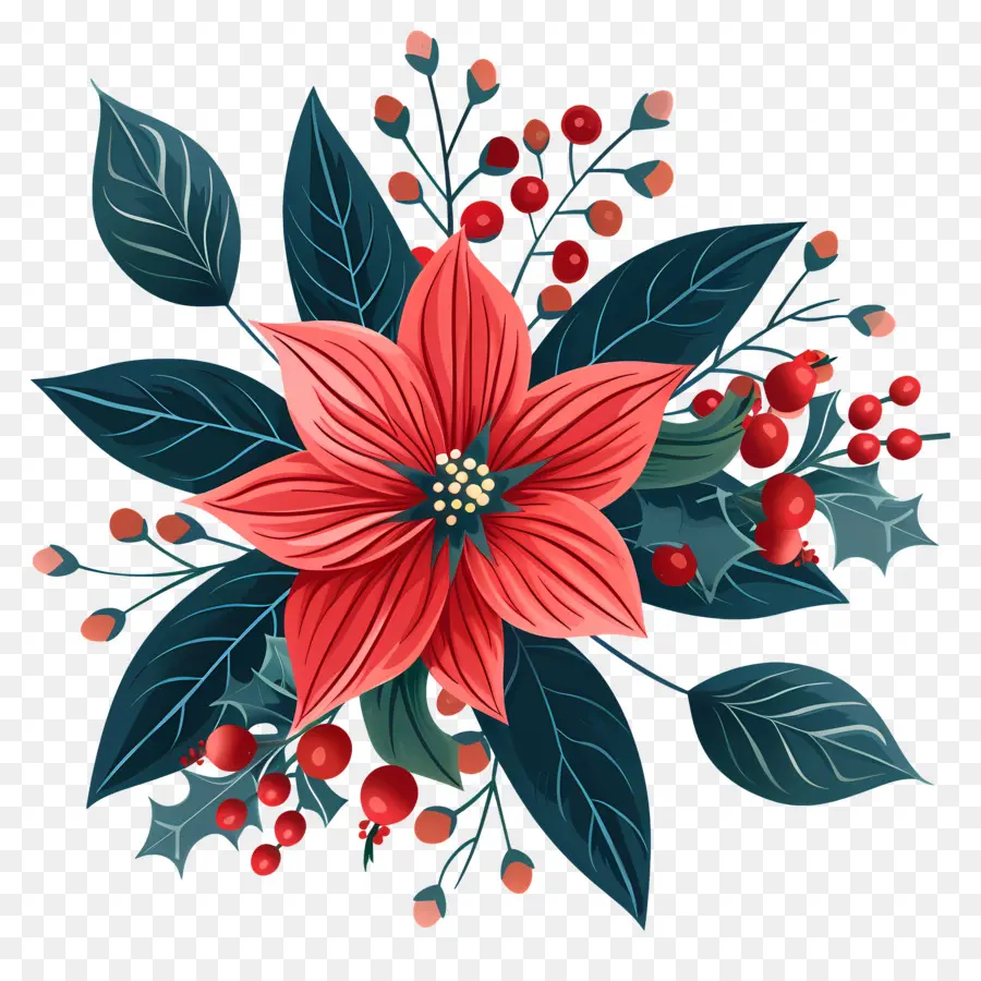 Navidad De Flor，La Flor De Pascua PNG