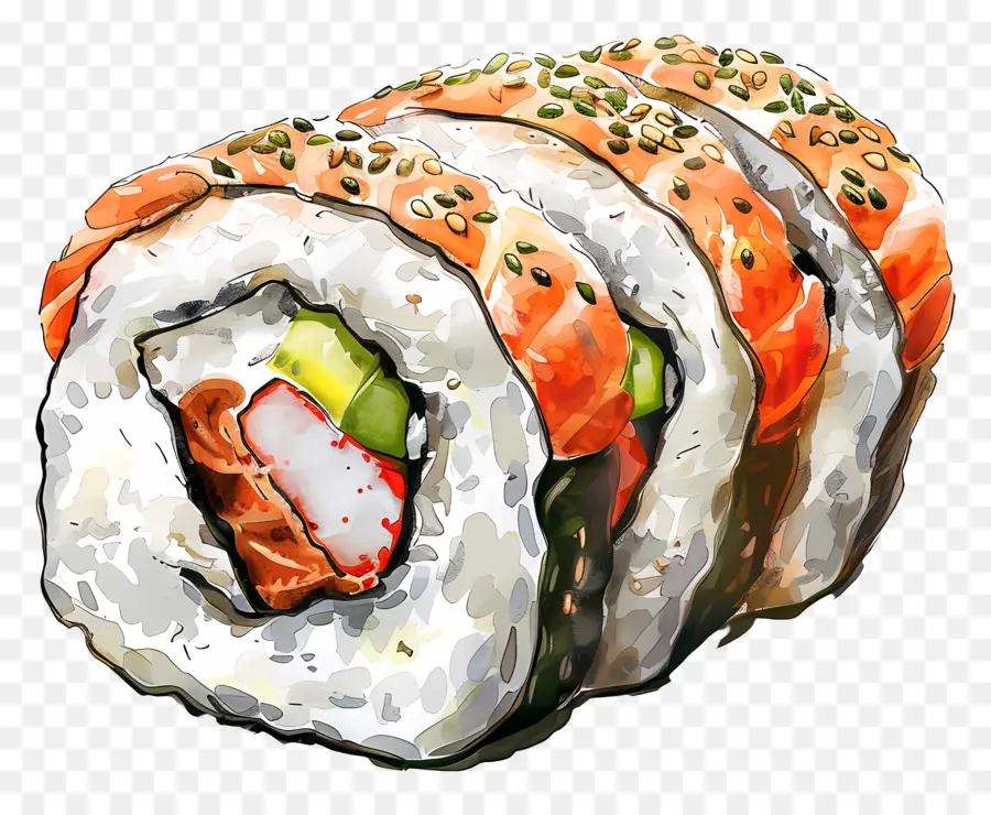 Rollo De Sushi Maki，Rollo De Sushi PNG