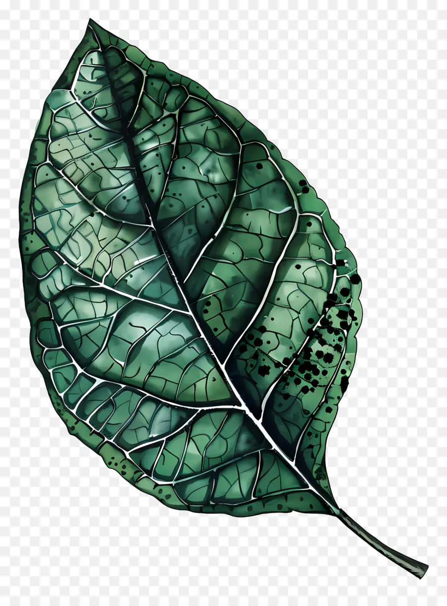 Verde Hoja，Las Gotas De Agua PNG