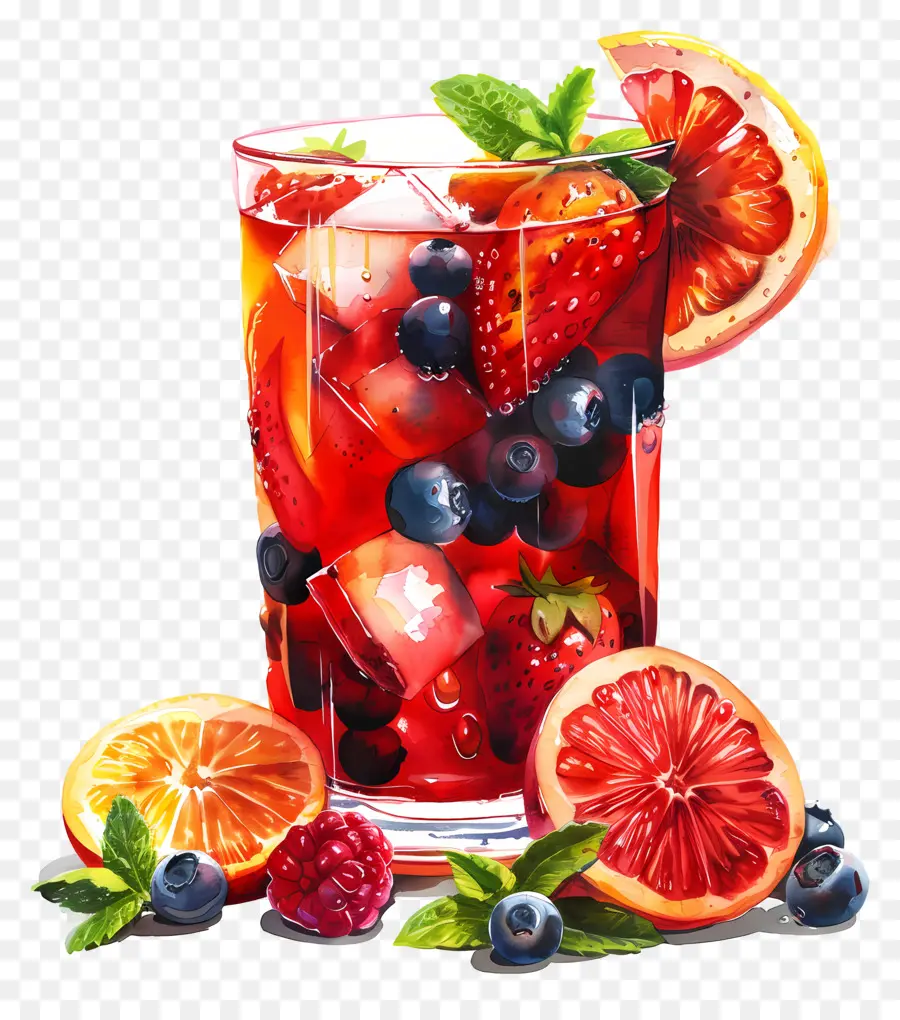 Ponche De Frutas，Bebida De Frutas PNG