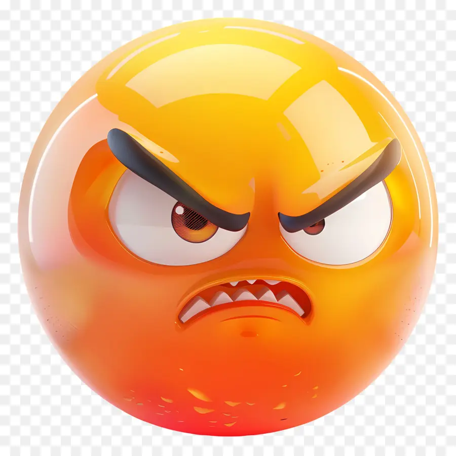 Enojado Emoji，Emoji PNG