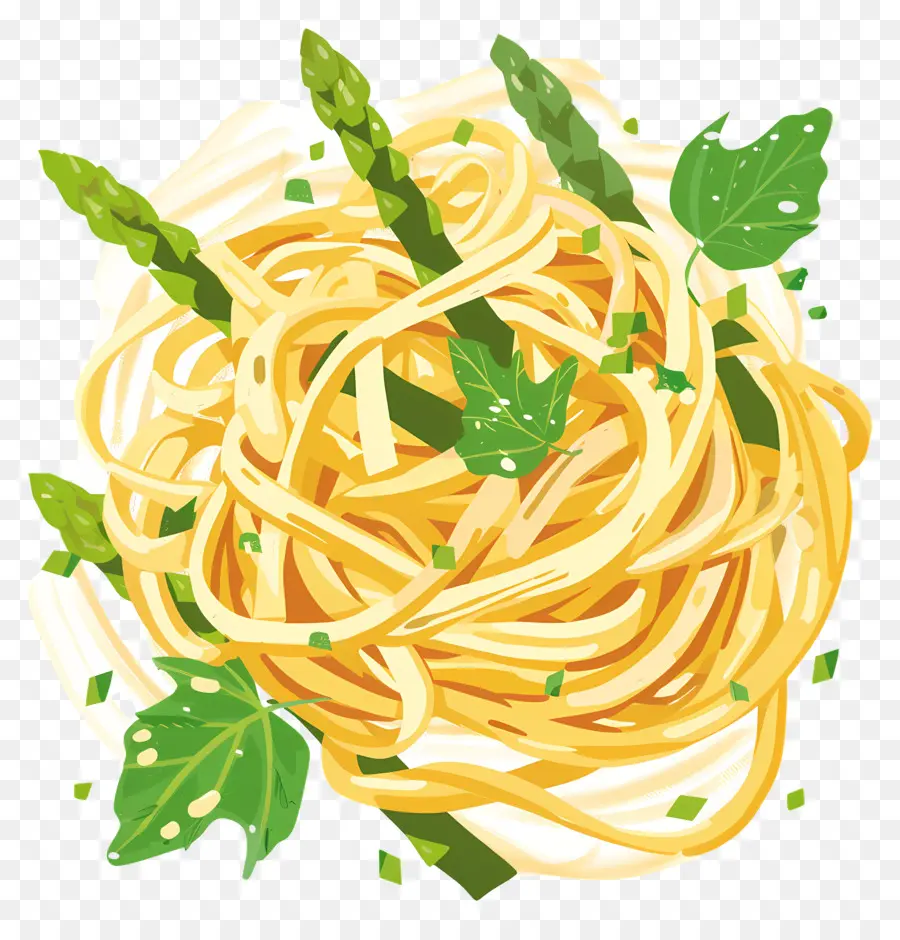 Espárragos Pasta，La Pasta PNG