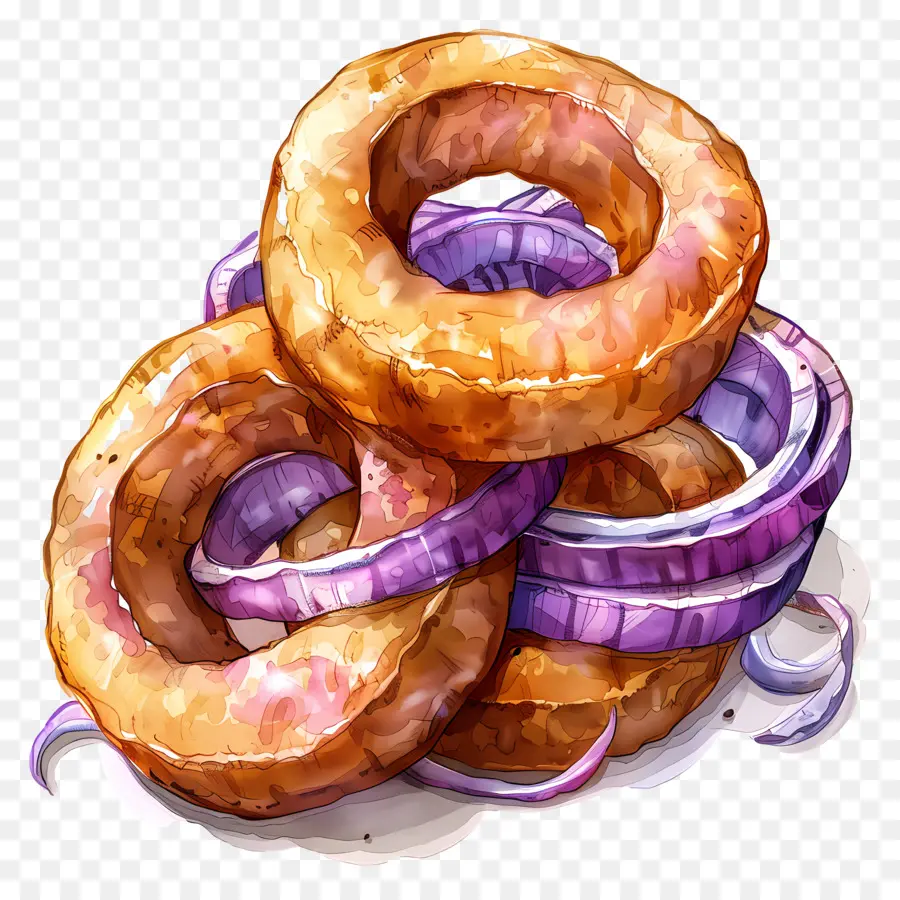 Los Anillos De Cebolla，Frito PNG