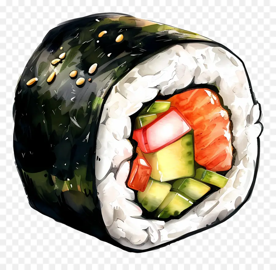 Rollo De Sushi Maki，Rollo De Sushi PNG