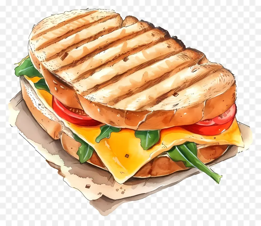 Panini De Queso，Sandwich PNG