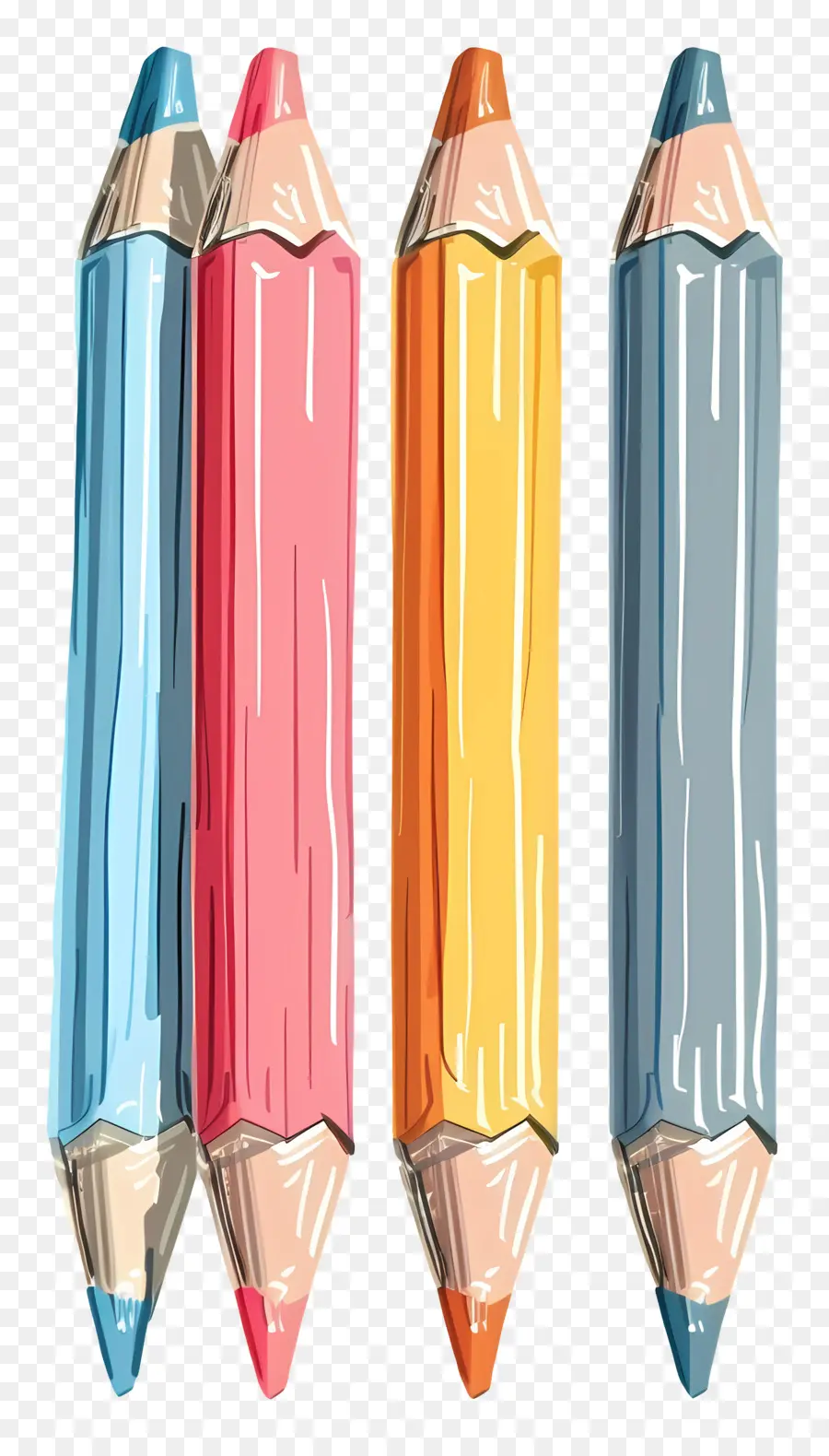 Lápices De Colores，Herramientas De Dibujo PNG