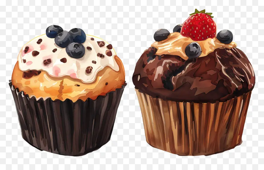 Panecillos，Cupcakes PNG