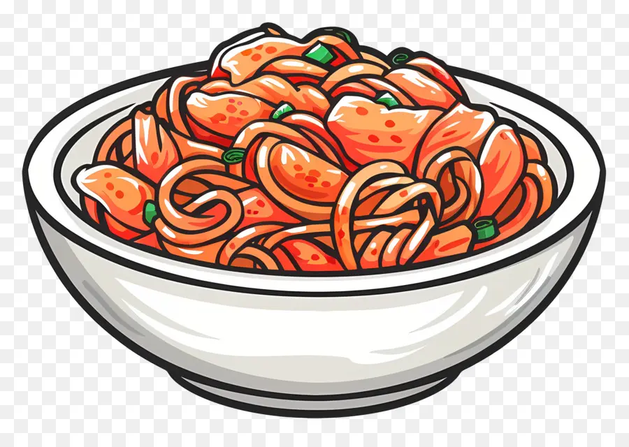 Ensalada De Kimchi Coreano，Espaguetis PNG