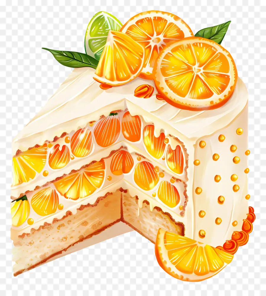 Pastel De Naranja，Postre PNG