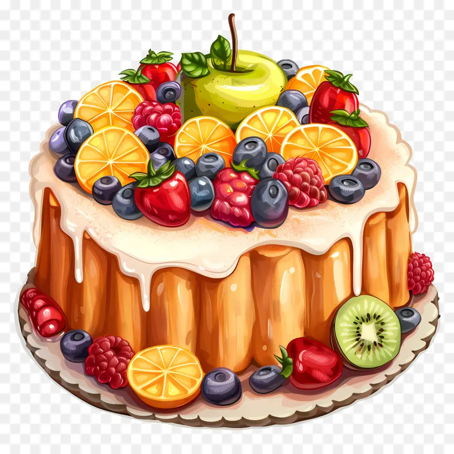 Pastel De Fruta Del Sol，El Pastel De Frutas PNG