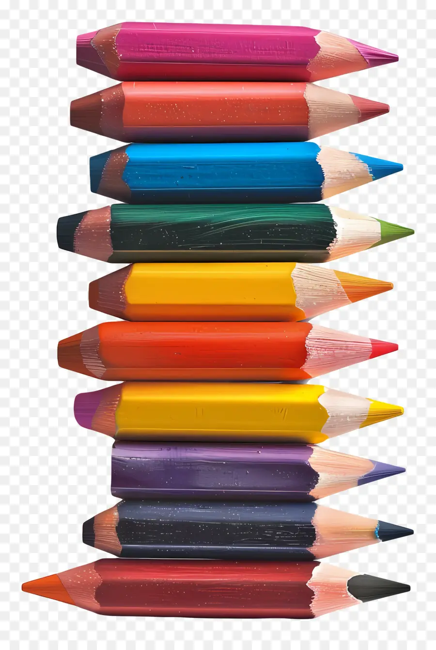 Lápices De Colores，Lápices Coloridos PNG