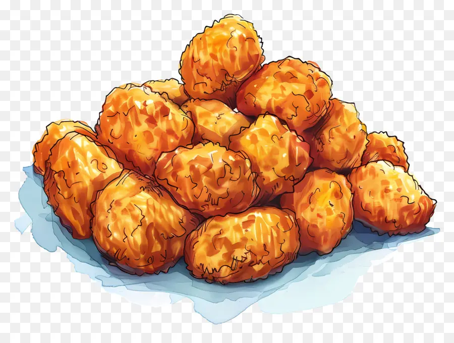 Pepitas，Nuggets De Pollo Frito PNG