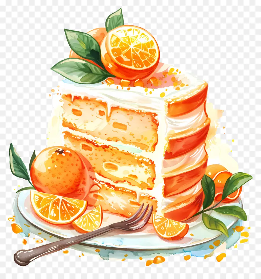 Pastel De Cítricos Tropicales，Torta De Naranja PNG