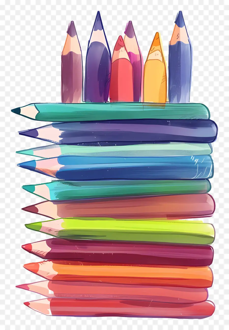 Lápices De Colores，Lápices PNG