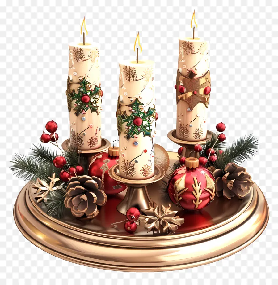 Candelabro De Navidad，Candelero De Navidad PNG