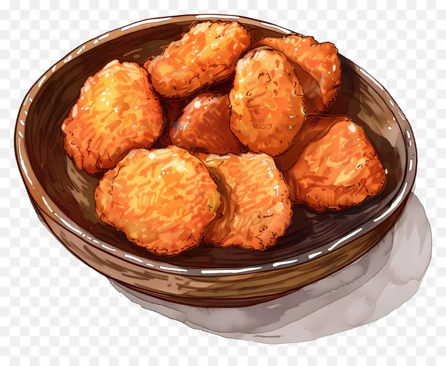 Pepitas，Nuggets De Pollo Frito PNG