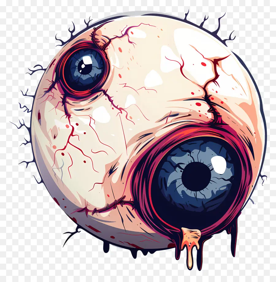 Globo Ocular De Halloween，Monstruo PNG