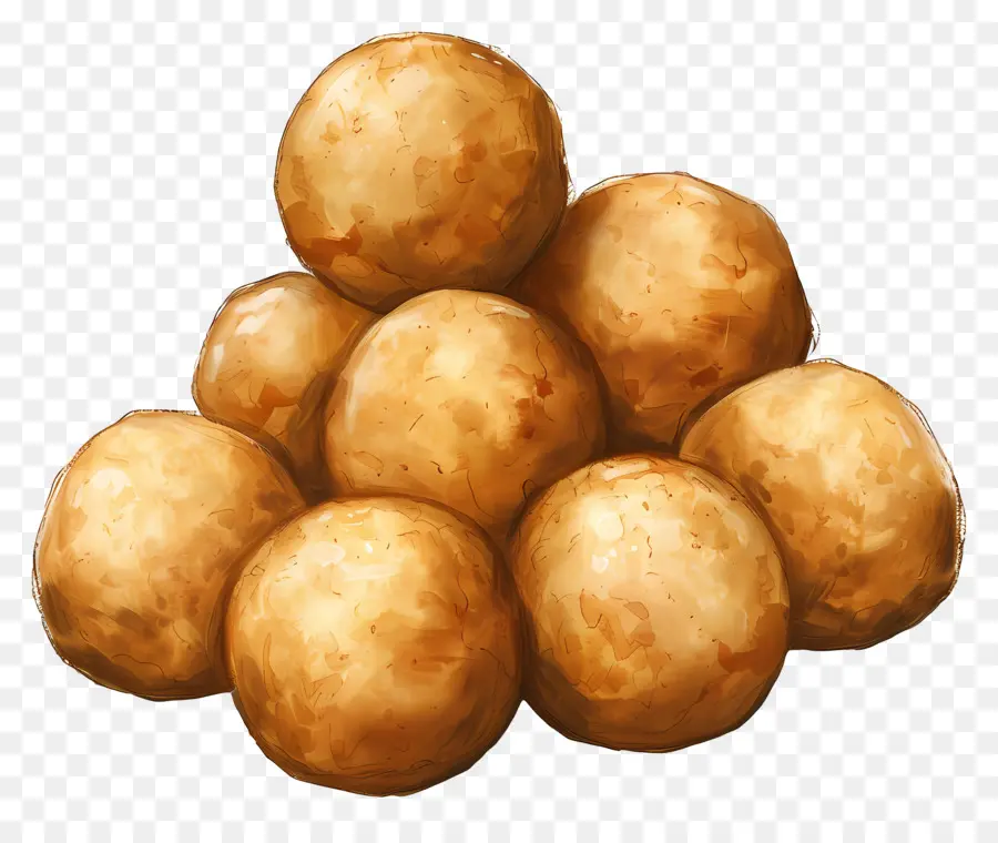 Bolas De Patata，Papas Al Horno PNG