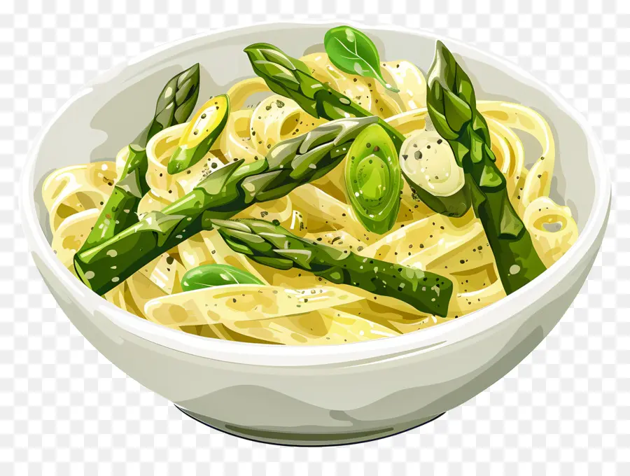 Espárragos Pasta，La Pasta PNG