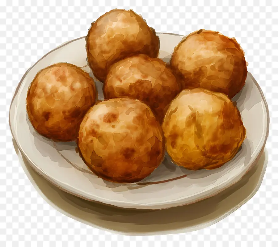 Bolas De Patata，Bolas De Masa Fritas PNG