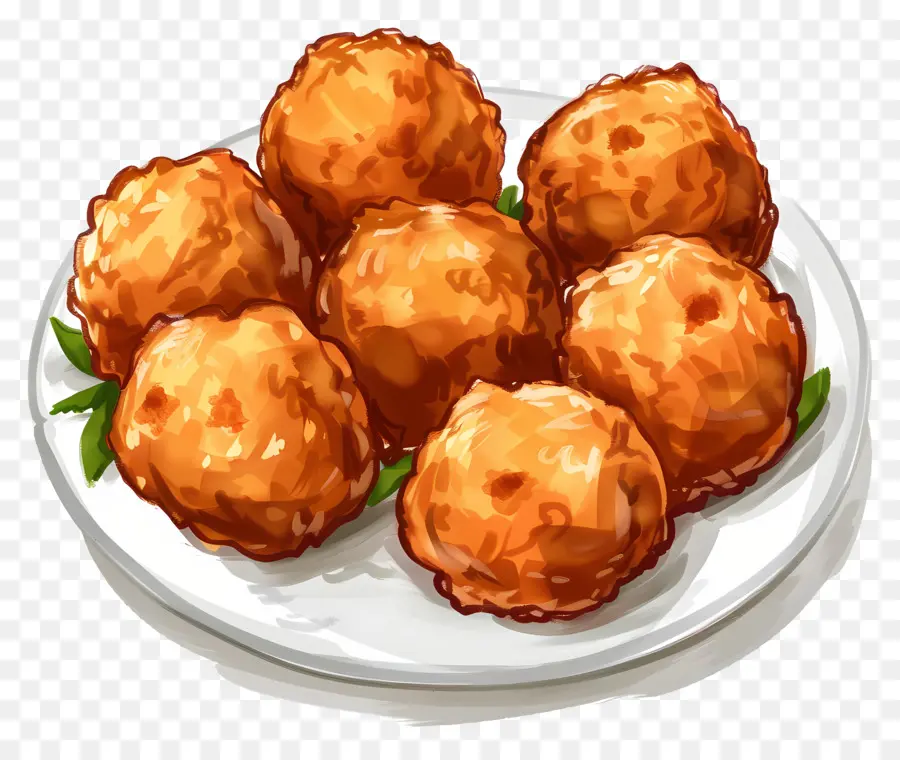 Bolas De Pollo，Albóndigas Fritas PNG