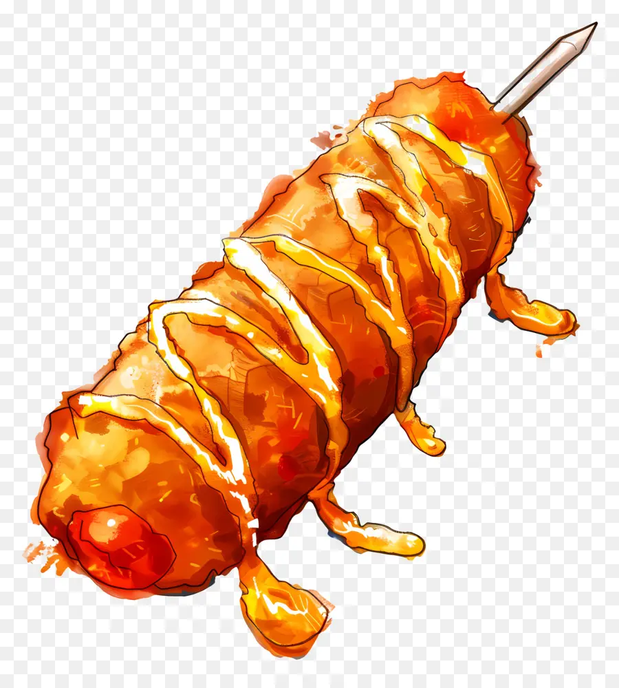 Corndog，Papa Al Horno PNG